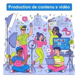 e-commerce, publicité, production de contenus pour TikTok, Instagram Facebook